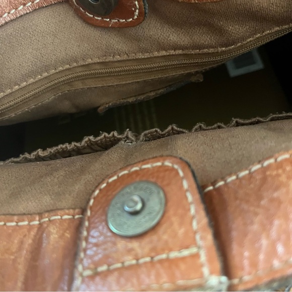 Patricia Nash Brown and Black Leather Tote - Picture 8 of 14